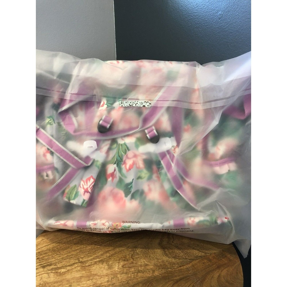 New Matilda Jane Carry It All Diaper Bag Backpack Brilliant Daydream Pink Floral - Picture 5 of 5
